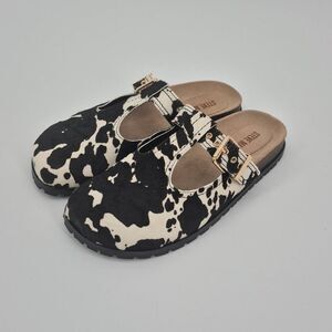 Steve Madden Women's Atticus Clogs Sandals Cow Hair Size 9